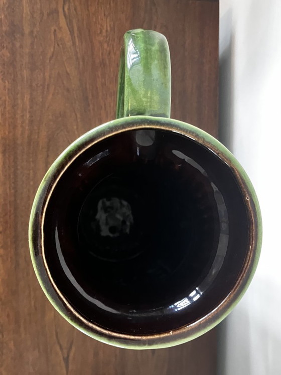 Scheurich Ceramic Vase - West-Germany Vintage Design - 1970s - Green - 480-46 (photo 5 of 7)