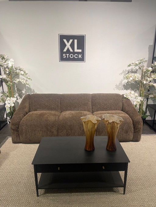 XL STOCK canapé 3 places marron