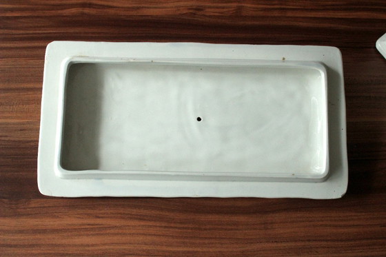 Image 1 of Excepcional tarro de pescado - terrina de pescado - tarro de arenque - cerámica