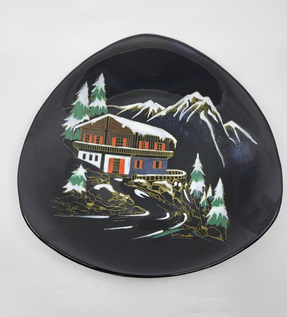 Image 1 of Decoratief bord Longwy Mountain Chalet Frankrijk