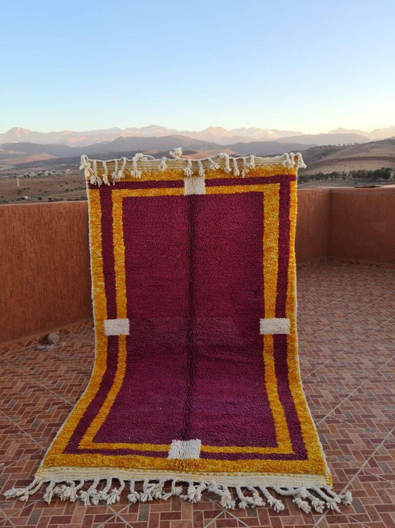 Alfombra bereber hecha a mano 💯 en lana natural 400x300 – Wool (photo 5 of 6)