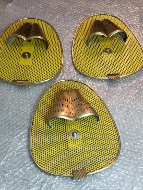 Suite d'Appliques Murales par MM pour Atelier Mategot 1950s – Brass, Metal (photo 6 of 10)