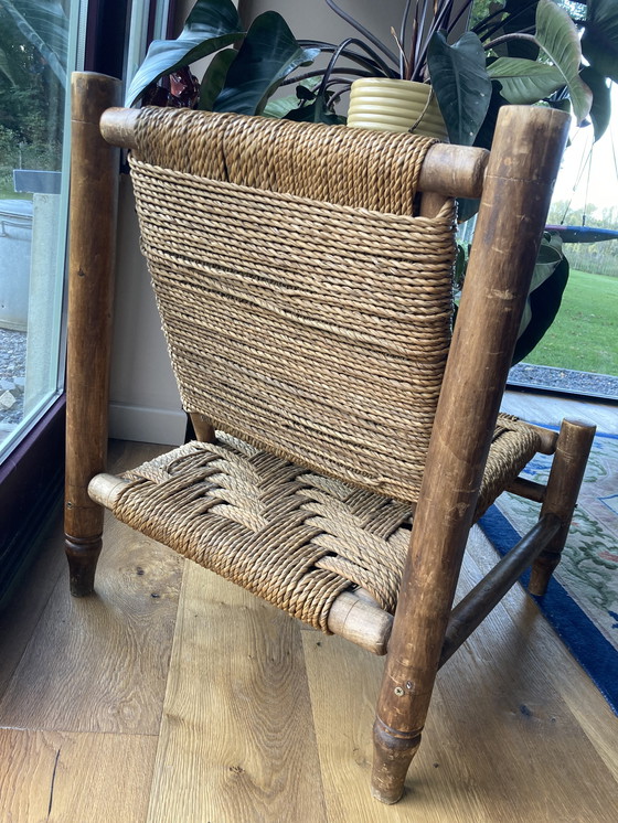 Image 1 of Chaise longue Audoux-Minet en corde d'abaca