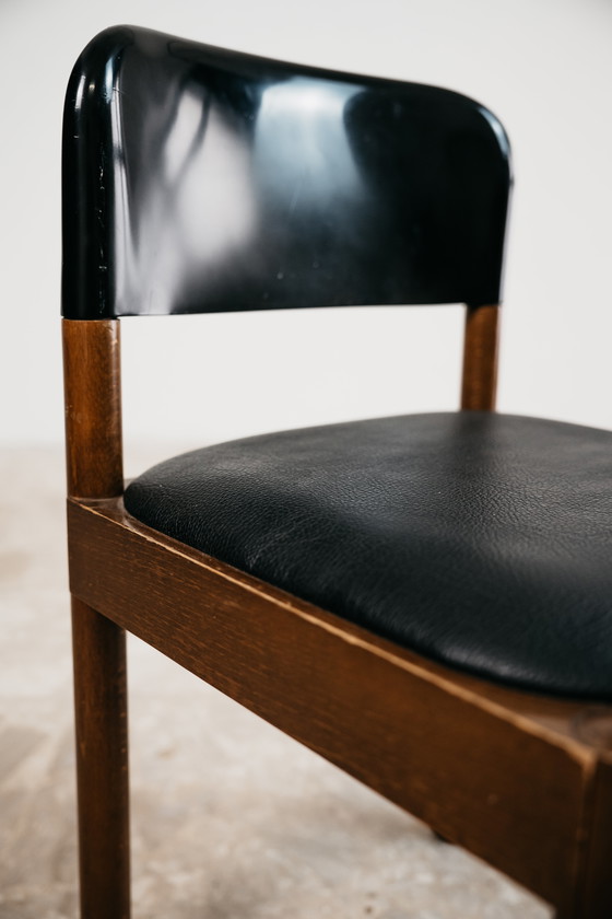 Image 1 of Set Da Pranzo 6 Sedie Piarotto Design Italy 1960’s Modernariato Vintage Chairs