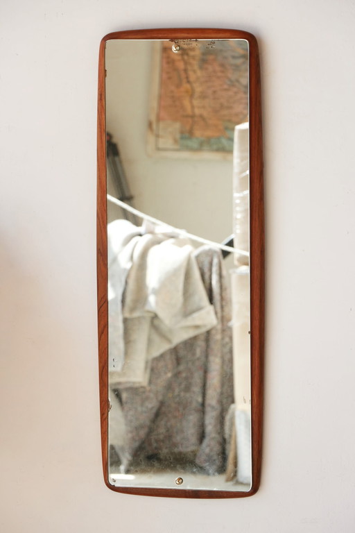 Miroir Vintage Scandinave en Teck – Années 60