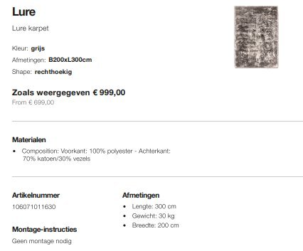 Image 1 of BoConcept - Lure Karpet 