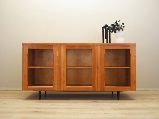 Dennenhouten vitrine, Deens ontwerp, jaren 1980, productie: Denemarken
