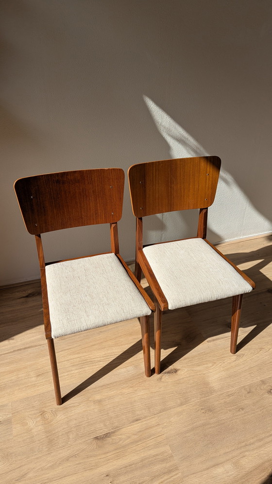 Image 1 of Set di sedie da pranzo vintage danesi in teak