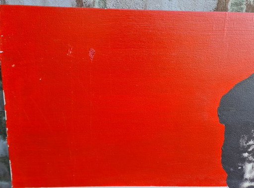 Gemälde von Mohammad Ali auf Holz, 1963