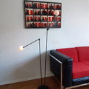 Lampadaire à deux bras réglables au design postmoderne, Pola Design Amstelveen