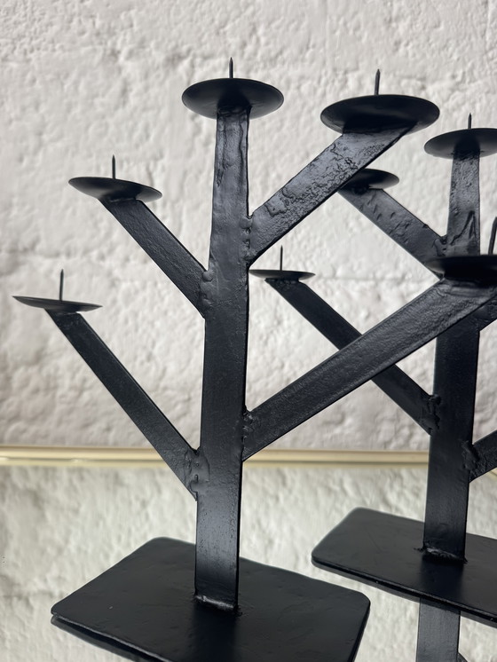 Image 1 of Lampadari in ferro battuto, stile Habitat anni '80