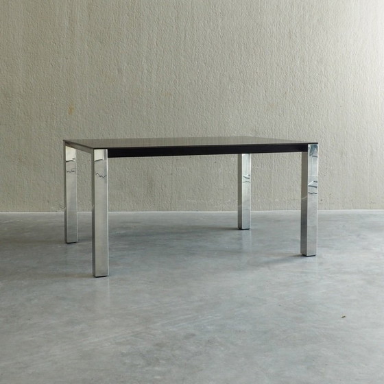 Eettafel van Giovanni Offredi voor Saporiti – Wood, Chrome (photo 2 of 21)