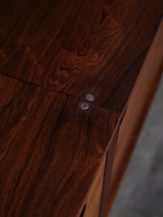 Image 1 of Albert Hansen rosewood chrome Danish wall system