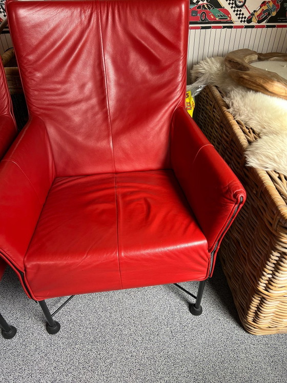 Montis. Type Chaplin, Armchairs, Iron, Red (photo 5 of 5)