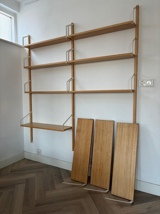 Image 1 of Ikea Svalnas wall unit/bookcase (bamboo)