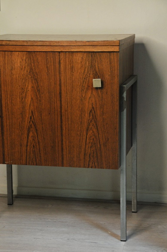 Image 1 of Bernina Favorit Mobili per cucire - Mobile in teak vintage degli anni '60/'70 mobile per giradischi