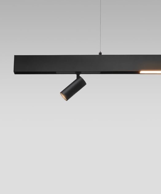 Image 1 of Sin usar - Lightinova - Carril pendular Clixx Slim con focos