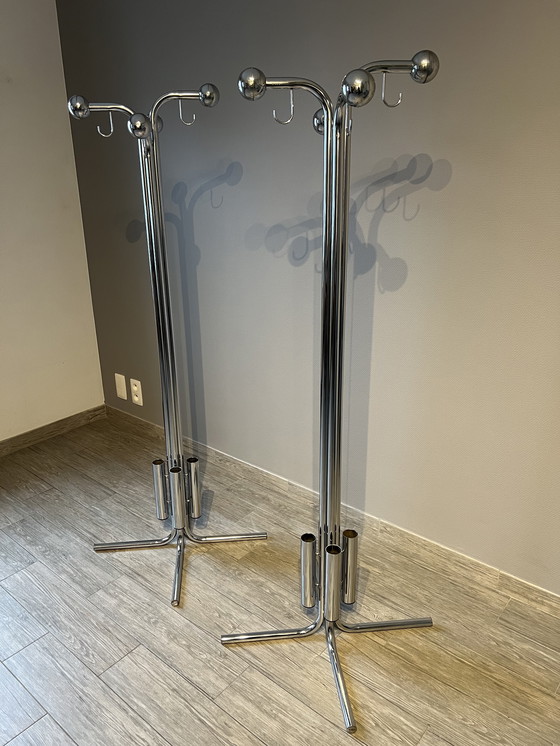 Image 1 of 2 x appendiabiti vintage cromati Bulo