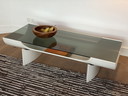 table basse vintage de l'ère spatiale