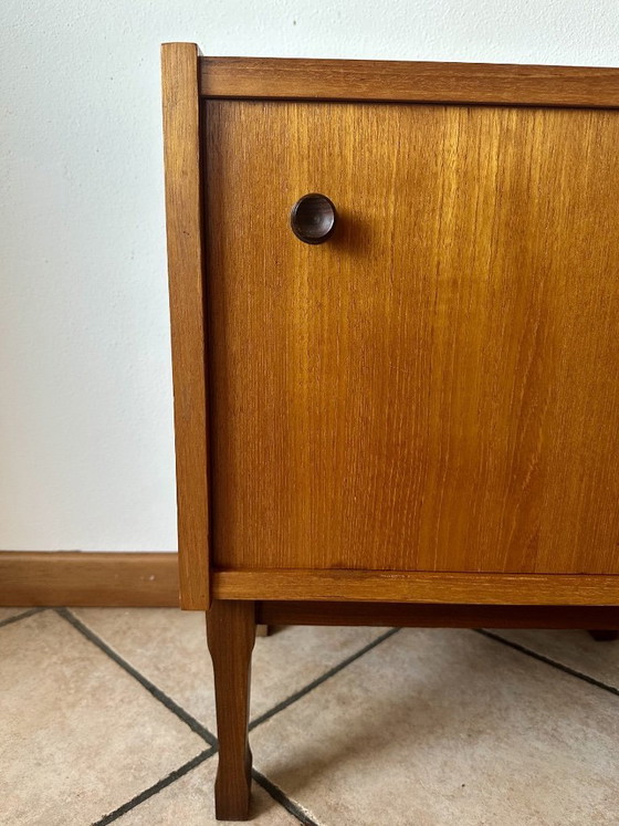 Image 1 of Pair of Vintage Mid-Century Teak Nightstands | Italy 1960's - 1970's