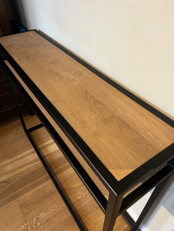 Image 1 of Oak wood side table