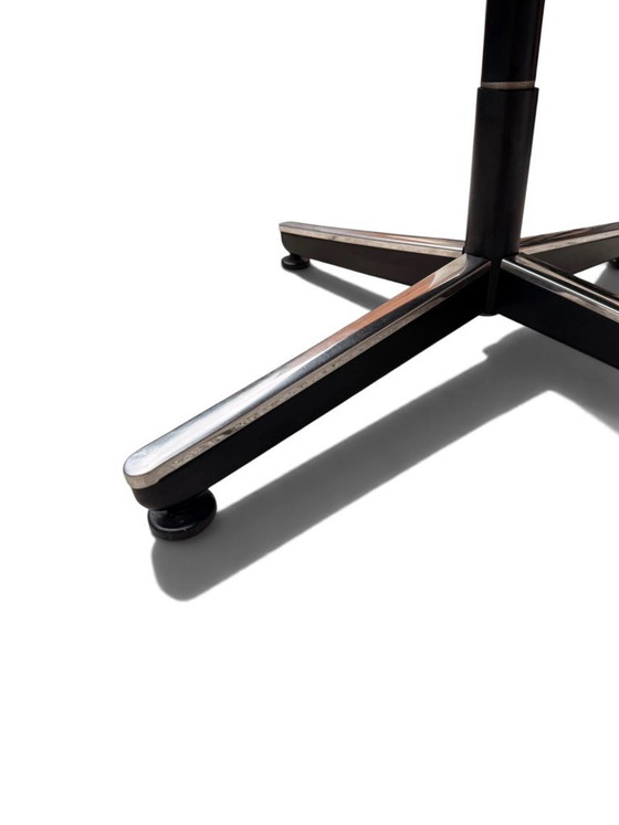 Poltrona da ufficio Executive Charles Pollock, Knoll, pelle nera – Poltrone (photo 9 of 12)
