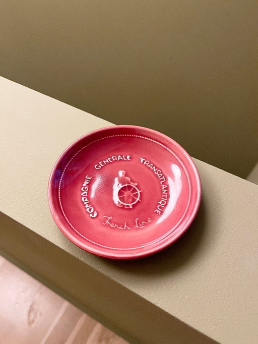 Compagnie Générale Transatlantique “French Line” schaaltje 