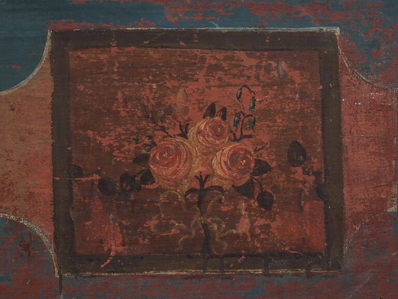 Antieke rode kist met bloemendecoratie (ca. 1920) #106 – Opbergkast (photo 33 of 40)