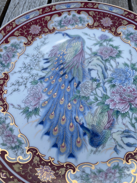 Image 1 of Chinese vintage peacock plate