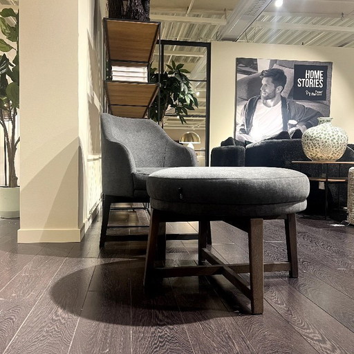 LAMOS CHAIR + FOOTSTOOL