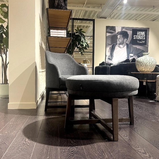 Image 1 of LAMOS CHAIR + FOOTSTOOL