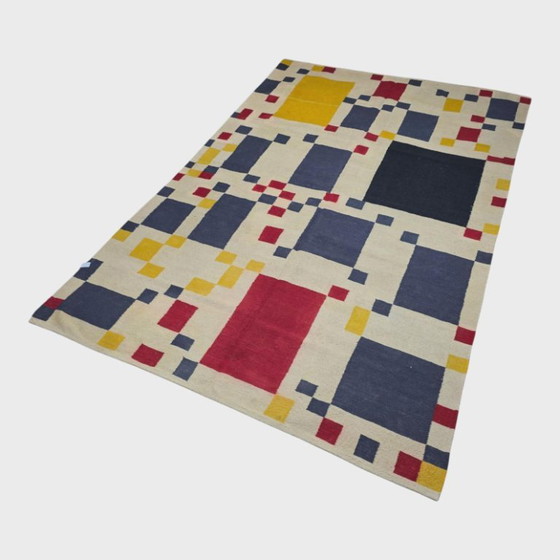 Piet Mondrian Victory Boogie Woogie Handwoven Wool Tapestry Textile Art 79 × 118 in – Rugs & carpets (photo 5 of 11)