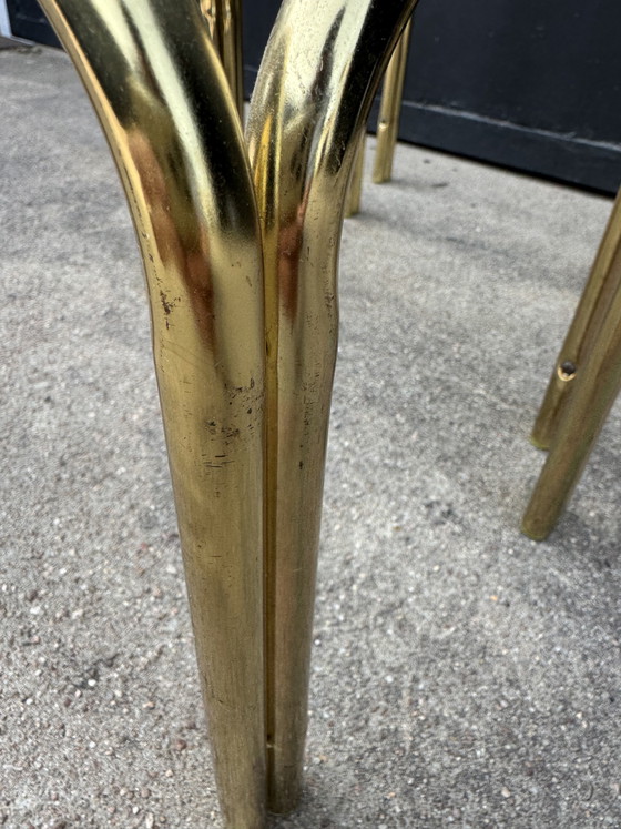 Image 1 of 1970s Gold Nesting Tables