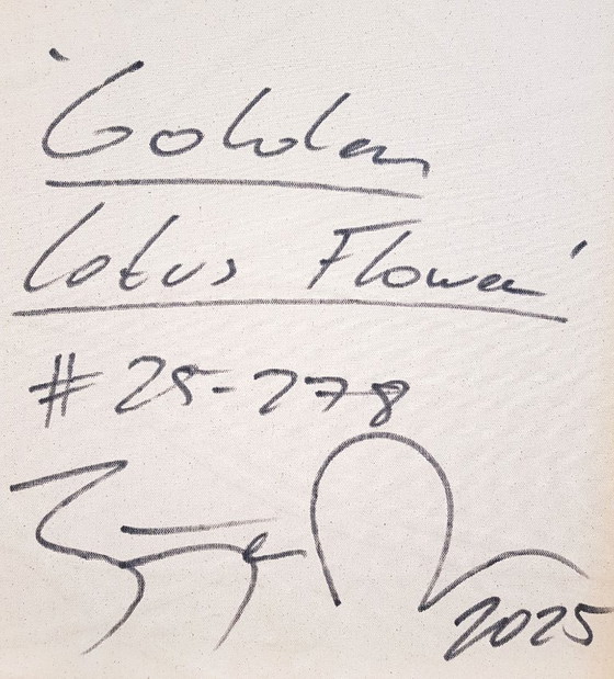 Image 1 of Jürgen Angeler - Gouden Lotusbloem