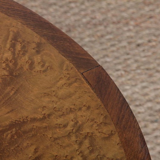 Tavolino/comodino, in legno e metallo, XX secolo