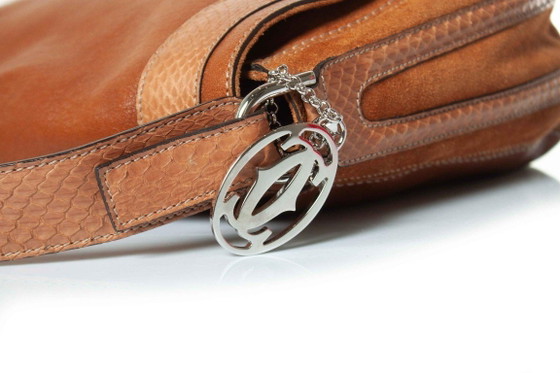 Image 1 of Cartier, Marcello Leder-Umhängetasche