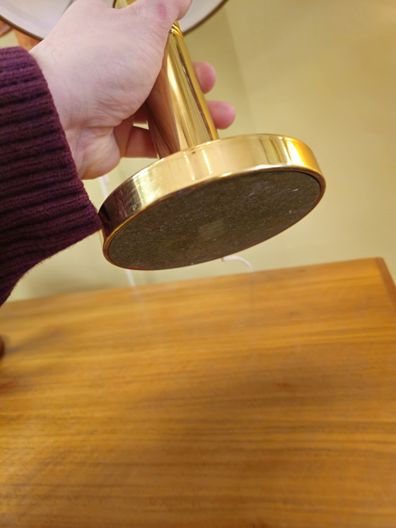 Image 1 of Vintage Messing Tafellamp Bureaulamp Lamp 