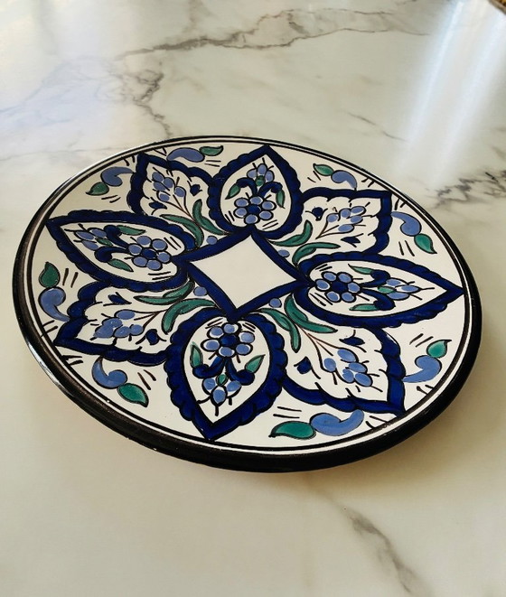 Image 1 of Fuente grande de terracota Nabeul para servir