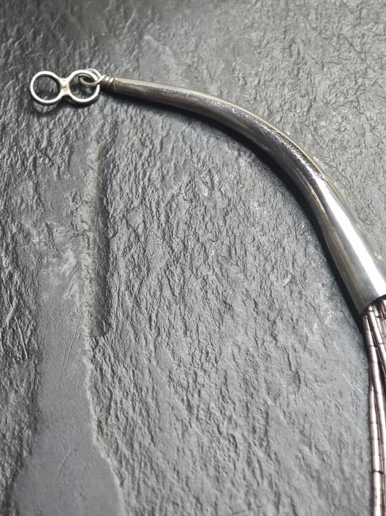 Inheemse Amerikaanse Ketting – Navajo, Decoratieve objecten, Steen, Zilver (photo 7 of 12)