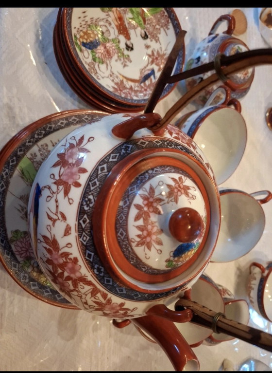 Chinees theeservies met watermerk – Porcelain, Bamboo (photo 2 of 5)