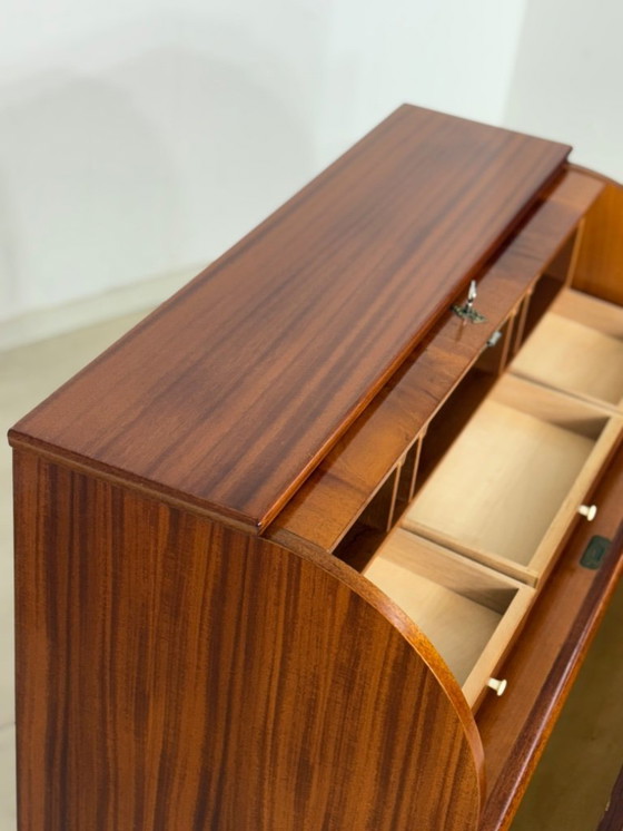 Image 1 of Danish teak secretary desk Vintage writing desk