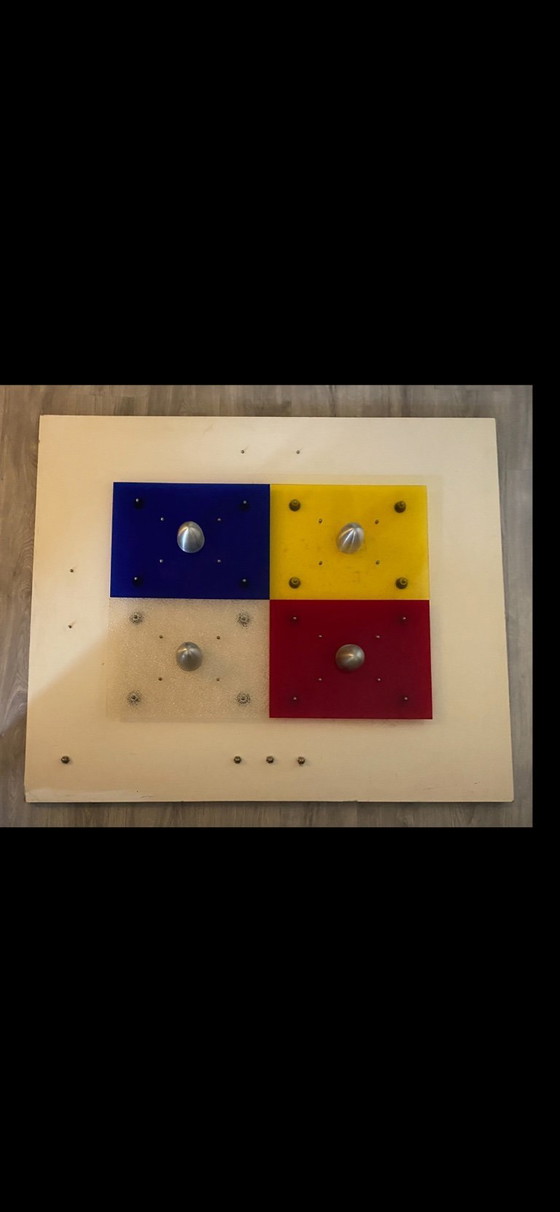 Image 1 of Arte moderna 3D rosso giallo blu