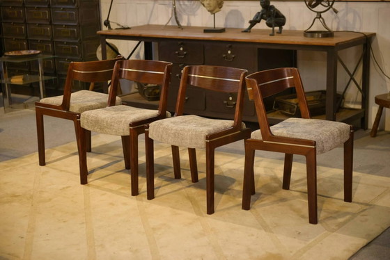 Set of 4 Scandinavian chairs from the 1960s. – Dining chairs, Wood (photo 7 of 11)