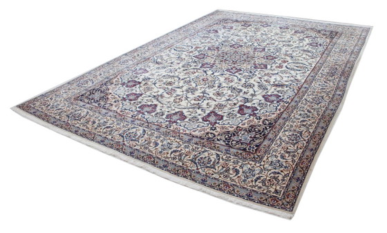 Original Hand-knotted Persian Nain 9 LA Fine Rug with Silk 385 x 260 cm – Rugs & carpets, Wool (photo 2 of 18)
