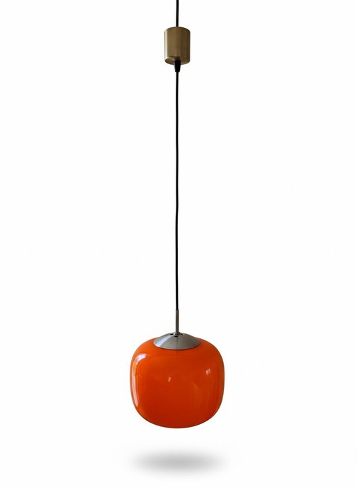 1970s space age blown glass pendant light