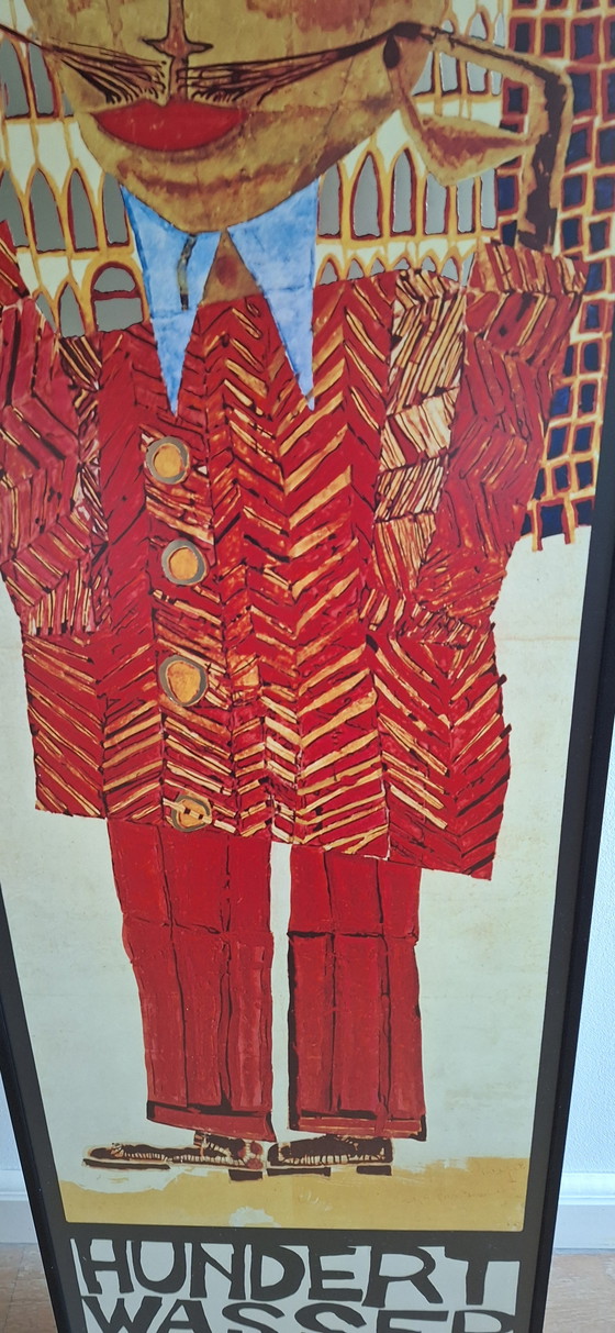 Image 1 of Affiche ancienne de l'exposition Hundertwasser