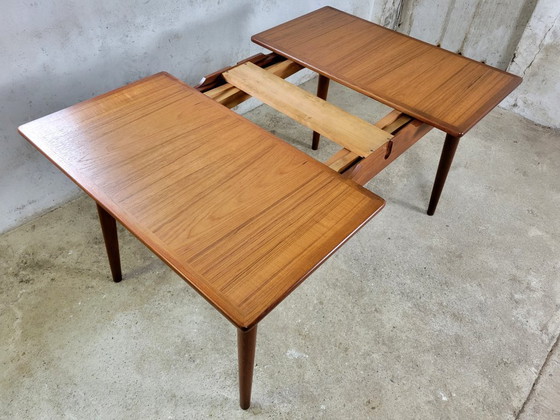 Image 1 of Dänischer Teakholz-Esstisch AT 312 von Hans Wegner für Andreas Tuck