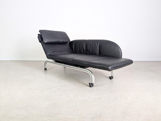 Image 1 of Interprofil Design Beo chaise longue, due posti, pelle, nero, divano, divano