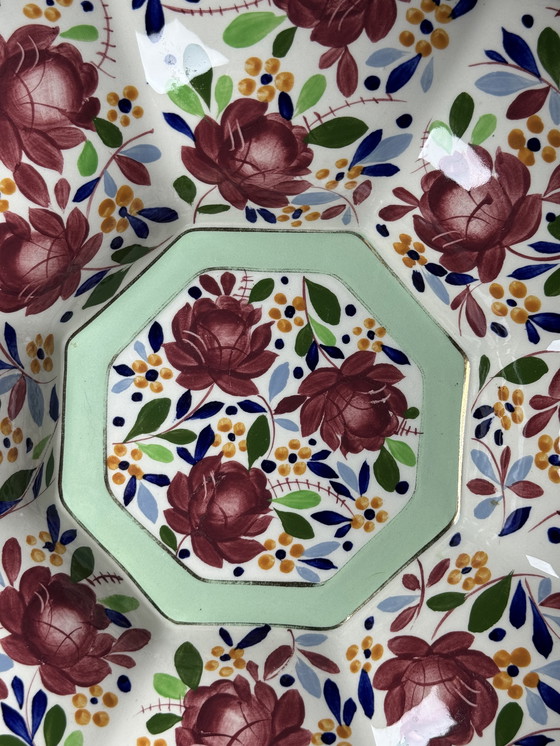 Image 1 of Boch Frères Keramis - Raymond Chevalier - Grote Art Deco Schaal, jaren 30