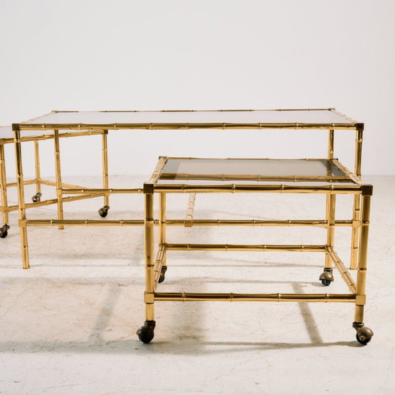 MK11369 Brass Coffee Table, Set of 3 (photo 4 of 15)